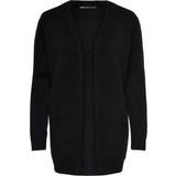 16 - Nylon Overdele Only Lesly Open Knitted Cardigan - Black