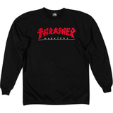 Thrasher Magazine Rund hals Overdele Thrasher Magazine Godzilla Crewneck Sweatshirt - Black