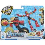Iron Man - Plastlegetøj Figurer Hasbro Marvel Avengers 2 in 1 Bend & Flex Rider Iron Man