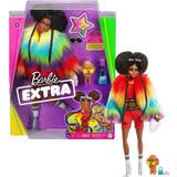 Barbies Legetøj Mattel Mattel Extra Doll in Rainbow Coat with Pet Poodle