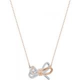 Swarovski Lifelong Bow Pendant Necklace - Rose Gold/Silver/Transparent