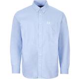 Fred Perry Herre Skjorter Fred Perry Classic Oxford Long Sleeve Shirt - Light Smoke/Blue