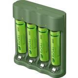 Batterier - Genopladelige standardbatterier - NiMH Batterier & Opladere GP Batteries ReCyko Everyday Charger B421 AAA 850mAh 4-pack