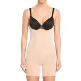 Justerbare skulderstropper Bodystockings Spanx OnCore Open-Bust Mid-Thigh Bodysuit - Soft Nude