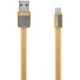 Guld - USB A-Lightning - USB-kabel Kabler Remax Platinum USB A-Lightning 1m