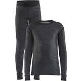 Lange ærmer - Polyamid Svedundertøj Craft Sportswear Core Wool Merino Set Jr - Black