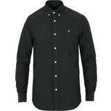 Morris V-udskæring Tøj Morris Oxford Solid Shirt - Black