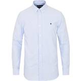 Morris Herre Overdele Morris Oxford Button Down Cotton Shirt - Light Blue