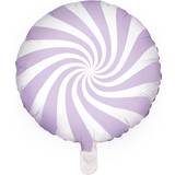 Lilla Balloner PartyDeco Foil Ballons Candy White/Light Lilac