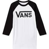 Vans Piger Overdele Vans Kid's Classic Raglan T-Shirt - White/Black (VN0003P3YB2)