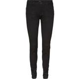32 - Sort - XXL Jeans Vero Moda Normal Waist Slim Seven Shape Up Fit Jeans - Black