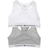 Tommy Hilfiger Piger Undertøj Tommy Hilfiger Organic Cotton Logo Bralette 2-Pack - Mid Grey Heather/White (UG0UG00381-0UD)