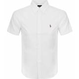 34 - XXL Skjorter Polo Ralph Lauren Short Sleeve Slim Fit Oxford Shirt - White