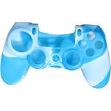 PlayStation 4 Silikonebeskyttelse Teknikproffset PS4 Controller Silicone Grip - Blue/White Camouflage