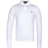 Polo Ralph Lauren Polyamid Overdele Polo Ralph Lauren Slim Fit Long Sleeve Polo Shirt - White