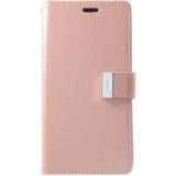 Mercury Pink Mobiletuier Mercury Goospery Rich Diary Wallet Case for iPhone XS Max