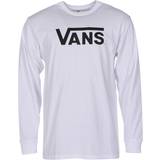 Vans Herre - XL T-shirts Vans Classic Long Sleeve T-shirt - White/Black