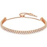 Dame Armbånd Swarovski Subtle Bracelet - Rose Gold/Transparent