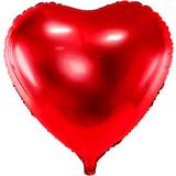 PartyDeco Foil Ballons Heart 61cm Red
