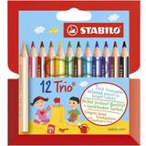 Stabilo Farveblyanter Stabilo Thick Triangular Coloured Pencils 12-pack