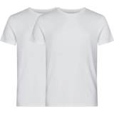 Hvid - Slim T-shirts & Toppe Resteröds Bamboo T-shirt 2-pack - White