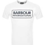 Barbour Slim T-shirts & Toppe Barbour Essential Large Logo T-shirt - White