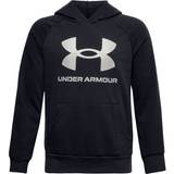 Overdele Under Armour Boy's UA Rival Fleece Big Logo Hoodie - Black (1357585-001)