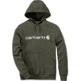 Carhartt Force Delmont Graphic Hooded Sweatshirt - Moss Heather