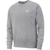 Nike Sweatere Nike Sportswear Club Crew Sweatshirt - Dark Gray Heather/White