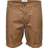 Selected Slhparis Regular Fit Shorts - Brown/Camel