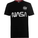 Alpha Industries Figursyet Tøj Alpha Industries Nasa Reflective T-shirt - Black