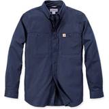 Carhartt Herre - Polyester Skjorter Carhartt Rugged Professional Series Long Sleeve Shirt - Navy