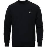 Fred Perry Parkaer Tøj Fred Perry Crew Neck Sweatshirt - Black