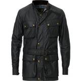 48 - Bomuld - Trykknapper Overtøj Belstaff Trialmaster Waxed Cotton Jacket - Black
