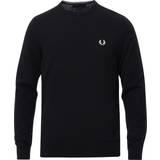 Fred Perry Lang Tøj Fred Perry Classic Crew Neck Jumper - Black