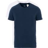 Levi's Slim Overdele Levi's Slim Fit Crew Neck T-Shirt 2-pack - Dress Blues/White