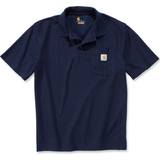 Carhartt T-shirts & Toppe Carhartt Contractor's Work Pocket Polo - Navy