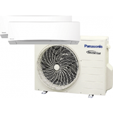 Panasonic A++ Luft-til-luft varmepumper Panasonic Multisplit 2i1 Udendørsdel, Indendørsdel
