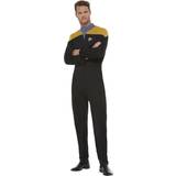 Science Fiction Dragter & Tøj Kostumer Smiffys Star Trek Voyager Operations Uniform Gold & Black