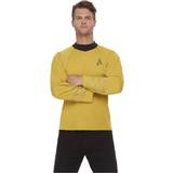 Science Fiction Dragter & Tøj Kostumer Smiffys Star Trek Original Series Command Uniform Gold