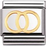 Nomination Smykker Nomination Composable Classic Link Wedding Rings Symbol Charm - Silver/Gold