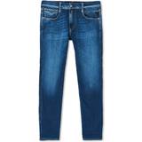 Replay Polyester Bukser & Shorts Replay Anbass Original Hyperflex Re Used Jeans - Dark Blue