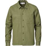 Grøn - Hør - XL Overtøj Samsøe Samsøe Ruffo JC Shirt - Deep Lichen Green