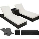 Solsenge Havemøbel tectake 2 Sunloungers with Protective Cover