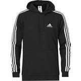 Adidas Herre Sweatere adidas Essentials 3-Stripes Hoodie - Black/White