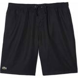 Lacoste Sort Bukser & Shorts Lacoste Sport Solid Diamond Weave Taffeta Tennis Shorts - Black