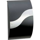 Postkasse ruko MEFA Trend Wave 630 Ruko Lock - Black/Stainless Steel