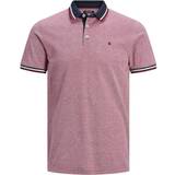 Pink - Slim Overdele Jack & Jones Classic Polo Shirt - Red/Brick Red