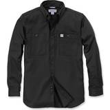 Carhartt Herre - Polyester Skjorter Carhartt Rugged Professional Long-Sleeve Work Shirt - Black