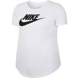 32 - 3XL - Dame T-shirts Nike Sportswear Essential Plus Size T-shirt Women's - White/Black